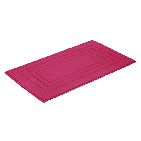 Vossen 1100550377 Feeling - Badeteppich, 60 x 100 cm, cranberry