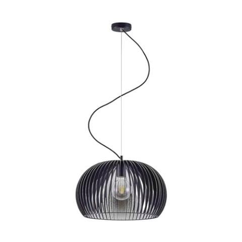 Lindby Pendelleuchte Jusra (Modern) in Schwarz aus Metall (1 flammig, E27) - Deckenlampe Esstischlampe Hängelampe Hängeleuchte Küchenleuchte