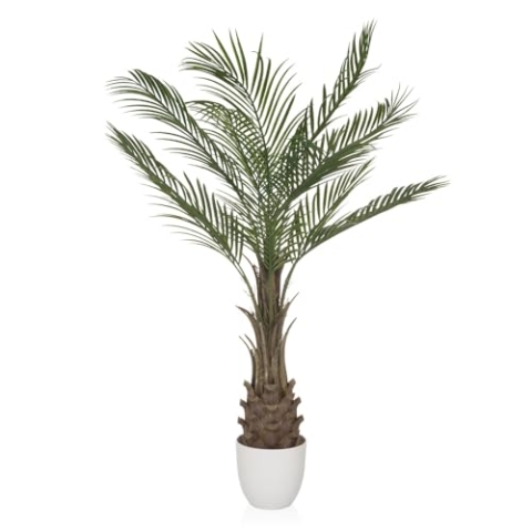 hjh OFFICE Kunstpflanze Drachenbaum Dracaena Höhe 120 cm Zimmerpflanze, künstliche Pflanze