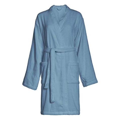 Marc O'Polo Tali Bathrobe Bademantel, Baumwolle, Stone Blue, L