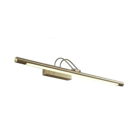 Lucande Bilderleuchte LED mit Schalter, Spiegelleuchte 69 cm Wandlampe messing Wandleuchte warmweiß 3000K Bilderlampe 13W