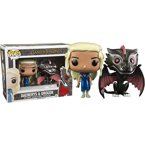 Funko - Figurine Game of Thrones - Daenerys & Drogon Metal Exclu Pop 10cm - 0849803057817