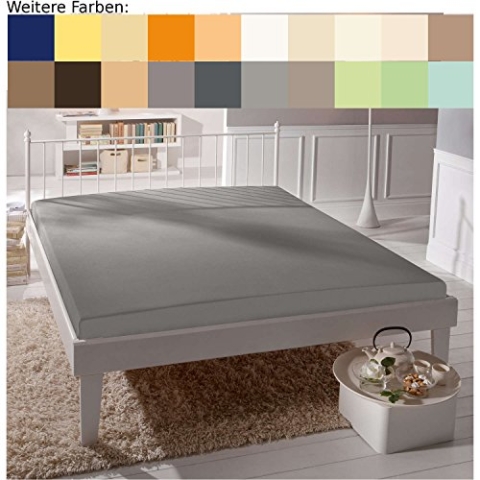 ESTELLA Spannbetttuch Zwirnjersey | Platin