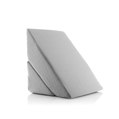 InnovaGoods - Ergonomisches Dreieckiges Multi-Positions-Kissen, Memory-Schaum Für Entspannung und Besseren Schlaf, Abnehmbarer und Waschbarer Bezug, Grau, Medium, Memory-Schaum