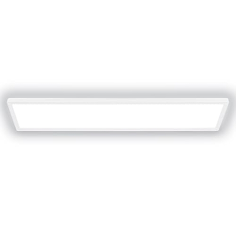 BRILONER - LED Deckenleuchte Effizienzklasse A, 98cm, ca. 50.000h Licht, 21W bei 4800lm, LED Panel flach, helle energiesparende Deckenlampe Wohnzimmer, Küchenlampe, Wohnzimmerlampe 98x20x3 cm, Weiß
