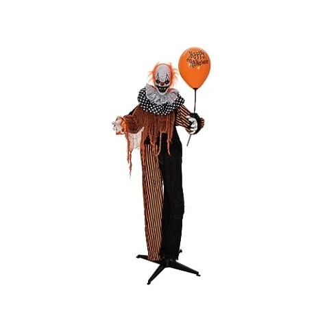EUROPALMS 83316137 Halloween Animierte Figur mit Licht-und Soundeffekt (Batterie-& USB-Betrieb), Bunt, 1,70 m hoch