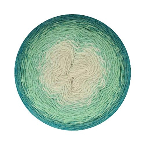 Scheepjes - Scheepjes Whirligig 205 Blaugrün Bis Ombre Wollknäuel - 1 Stück