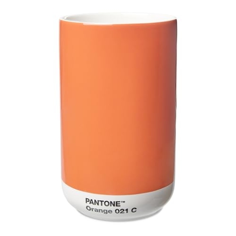 PANTONE Mini Porzellan Vase, in Geschenkbox, 500ml, Orange 021C