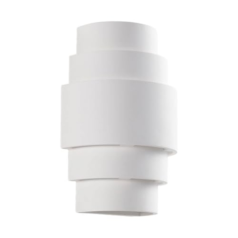 Lindby Wandleuchte, Wandlampe Innen Marit (Modern) in Weiß aus Gips/Ton (1 flammig E14) - Wandstrahler Wandbeleuchtung Schlafzimmer/Wohnzimmer Wohnzimmerleuchte