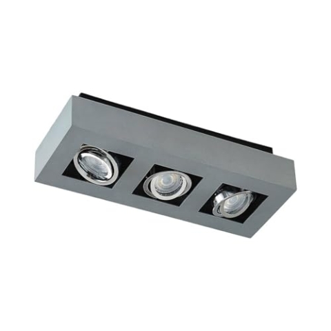 Arcchio Strahler Vince (Modern) in Alu aus Aluminium (3 flammig, GU10) - Deckenlampe Deckenleuchte Lampe Spot Flurleuchte