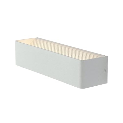 Lindby LED Wandleuchte, Wandlampe Innen Lonisa (Modern) in Weiß aus Metall (1 flammig) - Wandstrahler Wandbeleuchtung Schlafzimmer/Wohnzimmer Licht nach oben & unten Wohnzimmerleuchte