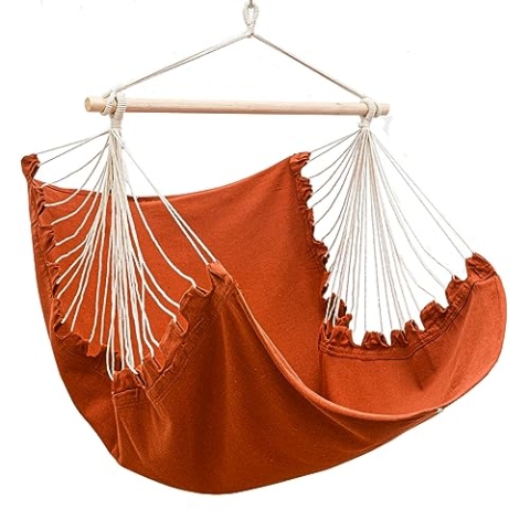 AMANKA XL Hängesessel Outdoor 155x125cm - Gartenmöbel Hängesessel - Relaxsessel Outdoor Hängesessel Indoor Hängesessel Kinder Hängeschaukel Hängesitz - Hängestuhl ohne Gestell Hängesessel Boho Style