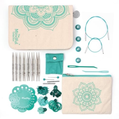 KnitPro - KnitPro The Mindful Collection Kindness (10cm, 3-6.00mm) Austauschbar Strick Nadel Setzen - 1 Setzen