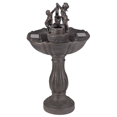 Brunnen / Wasserspiel für den Garten, dekorativ, solarbetrieben