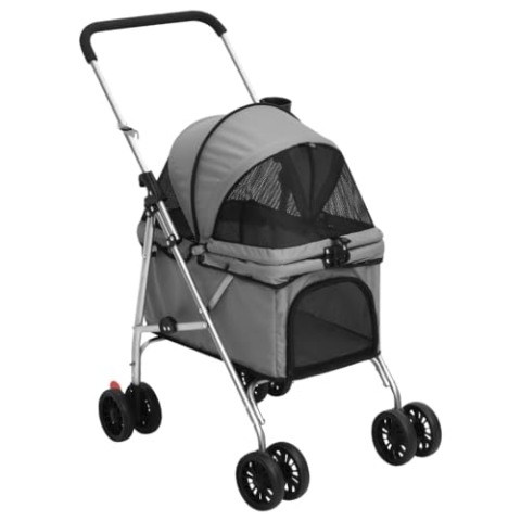 vidaXL Hundewagen Faltbar 76x50x100cm Oxford-Gewebe Hundebuggy Hundetrolley