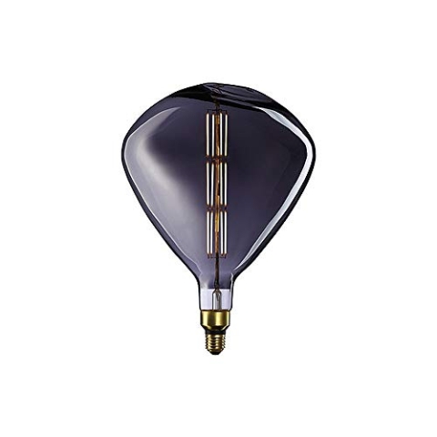 SIGOR LED Deko Wendelfilament GIANTLAMPE TEAR TITAN, 230V, Ø 25cm / L 36.5cm, E27, 8W 2200K 250lm 360°, CRI 90, dimmbar, Titan/Klar