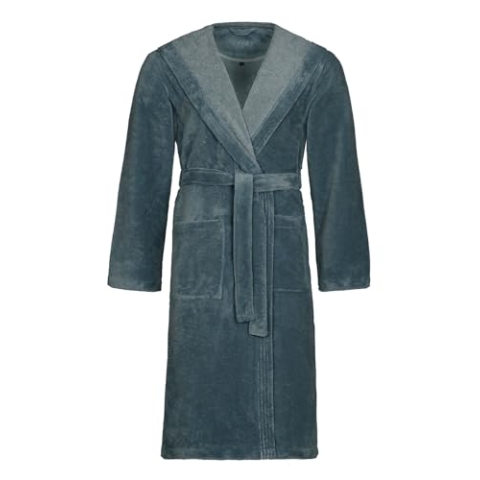 Vossen Damen & Herren Bademantel "Lynn" cadet blue S