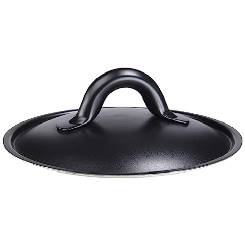 Alessi SG200/14 B Mami Deckel - Edelstahl 18/10 mit Silikonharz Beschichtung, schwarz.