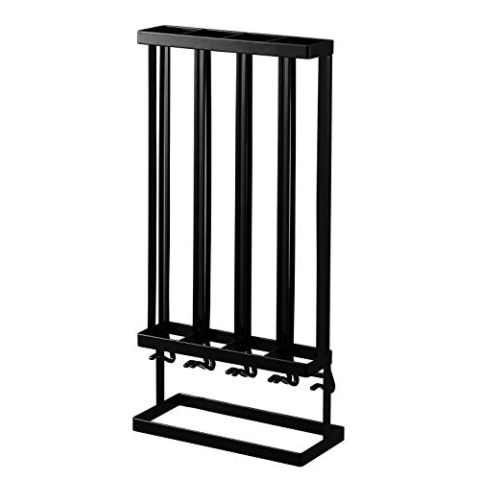 Yamazaki 3896 TOWER Kaffeekapselhalter S, schwarz, Stahl, minimalistisch, 17.5 x 8 x 36 cm
