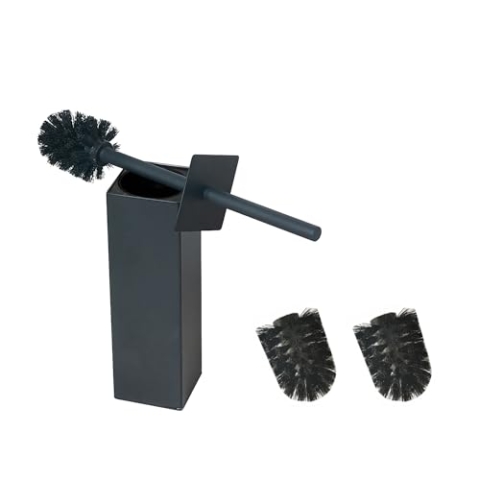 bgl Toilettenbürstenhalter aus Edelstahl, für Badezimmer und Hotel (schwarz)