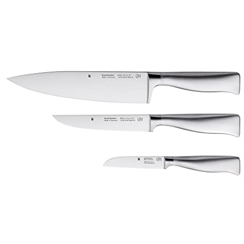 WMF Grand Gourmet Messerset 3teilig, Made in Germany, 3 Messer geschmiedet, Kochmesser, Küchenmesser, Performance Cut, Spezialklingenstahl