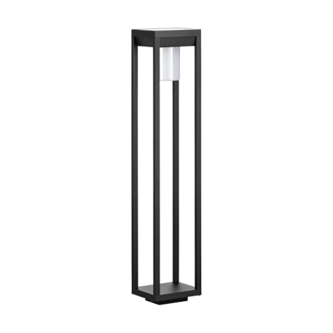 EGLO Outdoor Stehlampe Martano, Solar Außenlampe mit Bewegungsmelder, Außenleuchte mit Sensor, Garten Wegeleuchte aus Aluminium in schwarz und Kunststoff in Weiß, Außen Solarlampe IP44