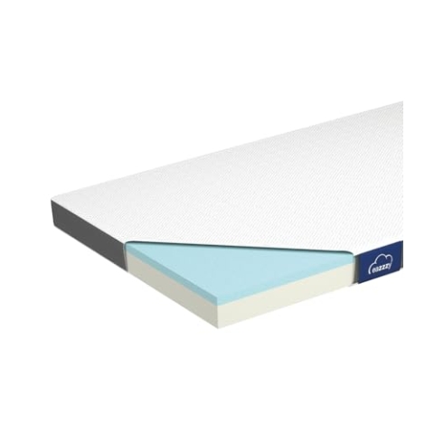 Genius Eazzzy Topper Classic 120x200cm Höhe 7 cm H2 H3 - orthopädische Matratzentopper für Matratze & Boxspringbett aus Gelschaum | Matratzenauflage 120x200 für Allergiker + Bezug