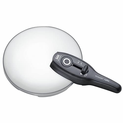 gs1 data protected company 4004633000006 2121305002 Silit Sicomatic classic Ersatzdeckel für Schnellkochtopf 3l, 4,5l, 6,5l 8,5l 0, Edelstahl Kunststoff, Schwarz