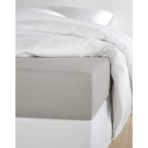 De Witte Lietaer Olivia Spannbettlaken, Baumwoll-Satin, 180 x 200 cm, Höhe 30 cm