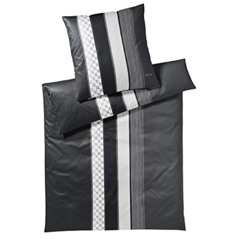 Joop! Bettwäsche Cornflower Stripes deep Stone 1 Bettbezug 155 x 220 cm + 1 Kissenbezug 80 x 80 cm