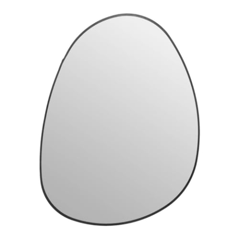 Atmosphera - Spiegel Rosalia Metall - schwarz - 55x75 cm - Schwarz