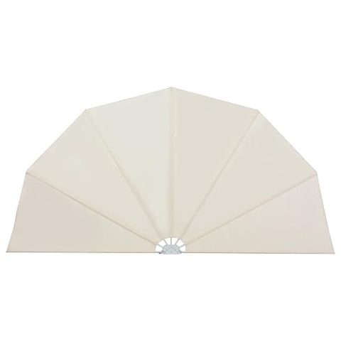 vidaXL Seitenfächer Terrasse 200cm Creme Balkonfächer Seitenmarkise Windschutz