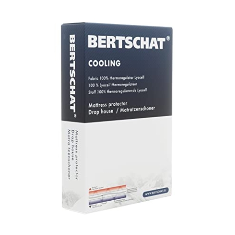 BERTSCHAT Kühlender Matratzenschoner - Cooling Topper Protector - Spannbetttuch - Verhindert Hautreizungen - 100% thermoregulierendes Lyocell - Waschbar - Besserer Schlaf