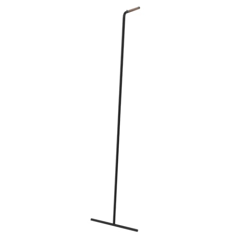 YAMAZAKI home Leaning Slim Kleiderbügel – Hängeregal Organizer für Wand schwarz, One Size, 7551