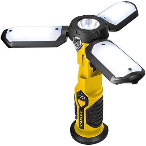STANLEY SAT3S - Wiederaufladbare 300 Lumen LED-Satellitenleuchte mit USB-Ladegerät