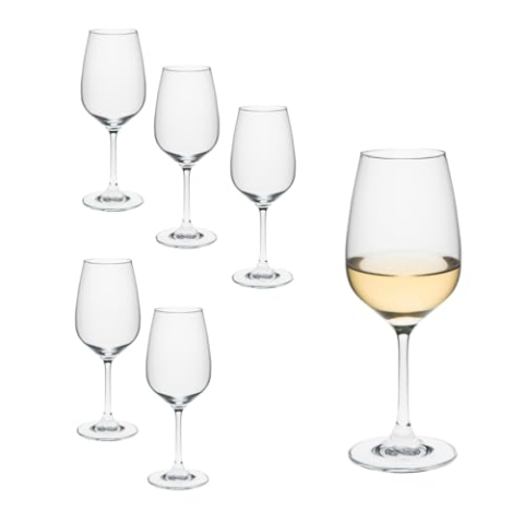 Rona Weißweingläser Serie Ratio 340 ml, Weißweinglas mit klassischer Form,spülmaschinenfest,Premium Qualität