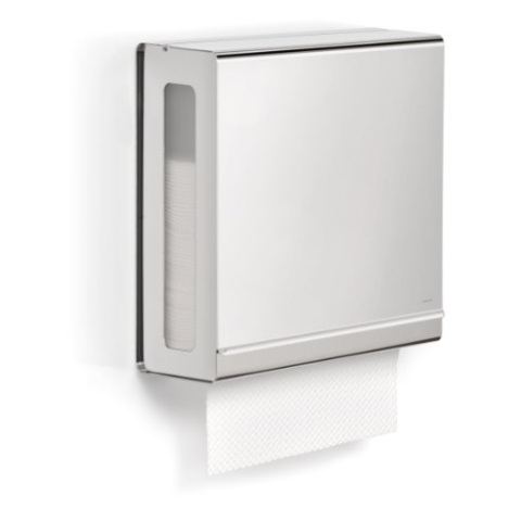 blomus -NEXIO- Papiertuchspender aus poliertem Edelstahl, 30 x 27 x 13 cm, Edelstahl