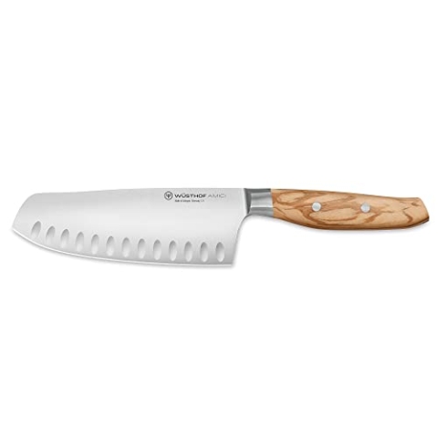 WÜSTHOF Amici Santoku 17 cm, Braun,silber