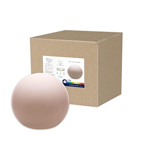tint Smarte Outdoor LED Leuchtkugel Calluna Ø 50cm, Gartenkugel, Kugelleuchte, Farbwechsel RGB, E27 Fassung, ip44 für Außen, Zigbee, funktioniert mit Alexa, Optik: sand…