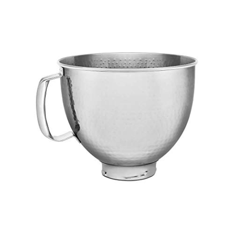 KitchenAid EDELSTAHLSCHÜSSEL 4,8 L – GEHÄMMERT 5KSM5SSBHM, Edelstahl, 4.8 liters, Silber