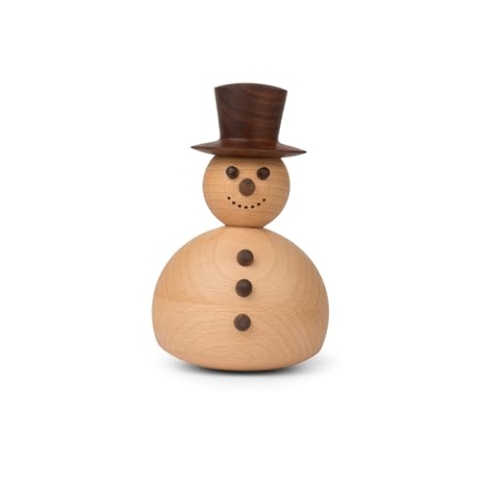 Spring Copenhagen Handgefertigte Schneemann Holzfigur | Einzigartige Wohnkultur und Geschenkidee