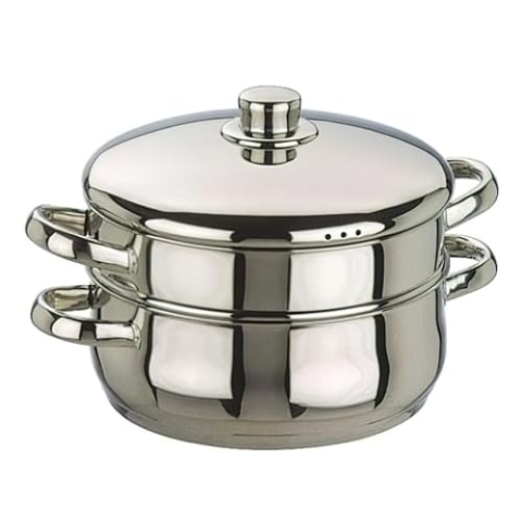 IBILI CACEROLA Vapor INOX Oslo 24 CMS, Stainless Steel, Silber, 24 x 24 x 7 cm, 2-Einheiten