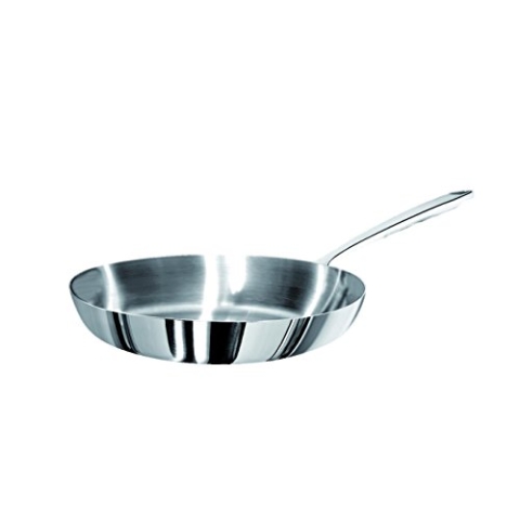 Pentole Agnelli Linie 1907 Pfanne mit Griff, Metall, Silber/schwarz, 28 cm