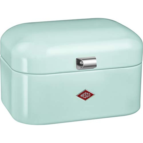WESCO 235 101 Single Grandy Brotkasten mint, Edelstahl, 22 x 26,8 x 17,5cm
