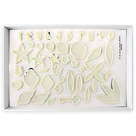 PME 103FF001 Jem Eins - Blumen, Sortiment, Kunststoff, Ivory, 33 x 4.5 x 22 cm, 79-teilig