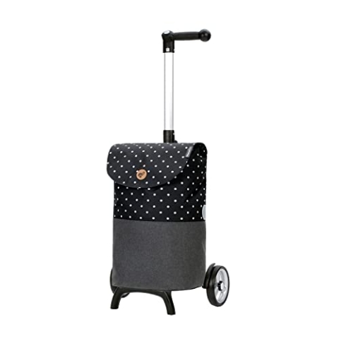 ANDERSEN Einkaufstrolley - Shopper Fun Duko schwarz 36 L modern,wasserabweisend, Aluminium, Griff ergonomisch, leicht