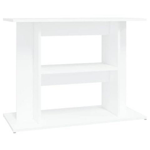 vidaXL Aquariumständer, Aquarium Unterschrank mit viel Stauraum, Aquarium Tisch mit stabiler Oberplatte, Aquariumschrank Aquarium Halter, Hochglanz Weiß Holzwerkstoff