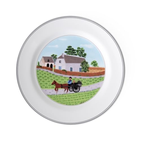 Villeroy und Boch Design Naif Speiseteller Bauer, Premium Porzellan
