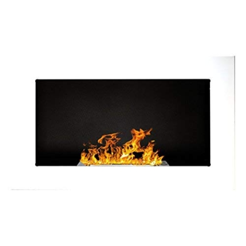 Ethanolkamin Gelkamin Bioethanol Kamin Biokamin (65 cm, Weiß Hochglanz)