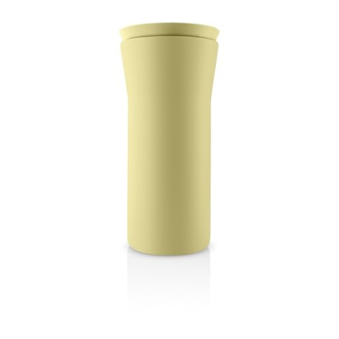 Eva Solo | City To Go Becher 12oz Champagner | Praktischer doppelwandiger Thermobecher für einfache und einfache Einhandbedienung – Klickdeckel ermöglicht Trinken von allen Seiten | Sekt